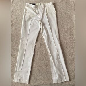 Banana Republic White Dress Pants Straight-Leg Tailored